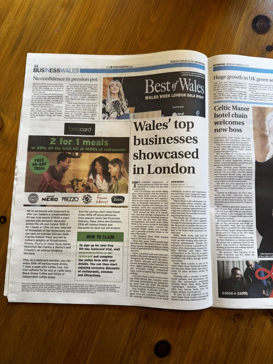 Dan Langford (@danjlangford) on Twitter photo Delighted with coverage in yesterday’s Western Mail <a href="/WalesOnline/">WalesOnline 🏴</a> <a href="/businesslive/">BusinessLive</a> #walesweeklondon Delighted with coverage in yesterday’s Western Mail <a href="/WalesOnline/">WalesOnline 🏴</a> <a href="/businesslive/">BusinessLive</a> #walesweeklondon
