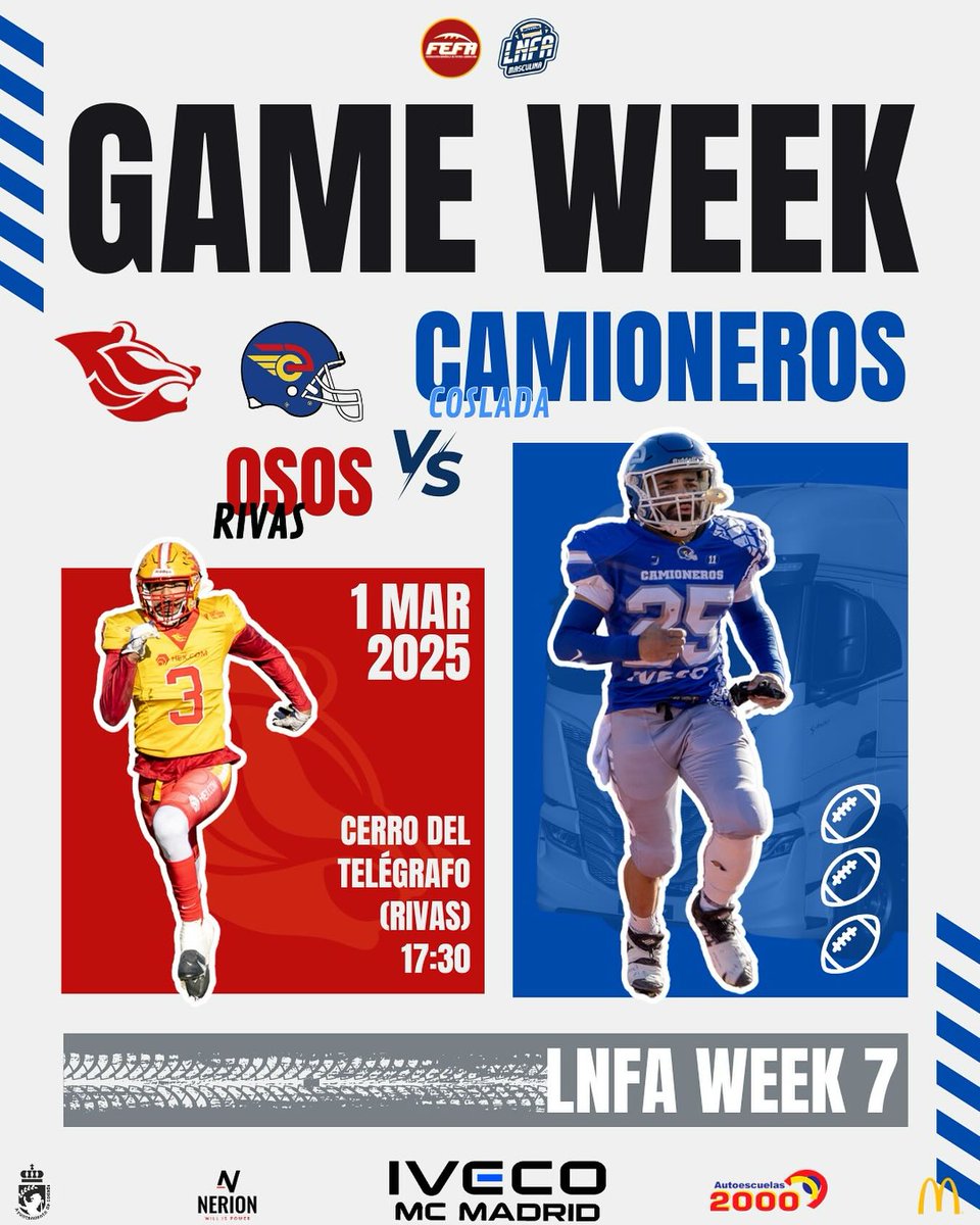 camioneroscosla's tweet image. Este sábado en Rivas, partidazo ante @ososrivas con el segundo puesto de la Conferencia Oeste en juego 
GO CAMIONEROS!! #BLUEPRIDE @mc_iveco @IvecoES @IVECO @RevistaTRUCK @difundalia @Ayto_Coslada @AUTOESCUELA2000 @