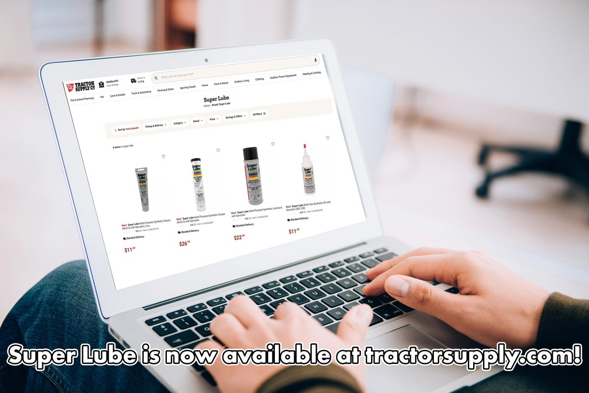 Super Lube is now available on tractorsupply.com/tsc/brand/supe…!

#SuperLube #TractorSupply #Tractor