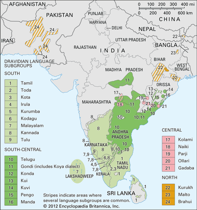 Dear Brothers &amp; Sisters,

Ever wondered how many languages Tamil swallowed? Irula, Toda, Kurumba, Kota, Badaga etc.

How many Kannada swallowed? Tulu, Kodava
How many Telugu swallowed?  Pattapu, Konda, Gondi
How many Malayalam swallowed? Kumbaran, Paliyan, Malasar etc.

If