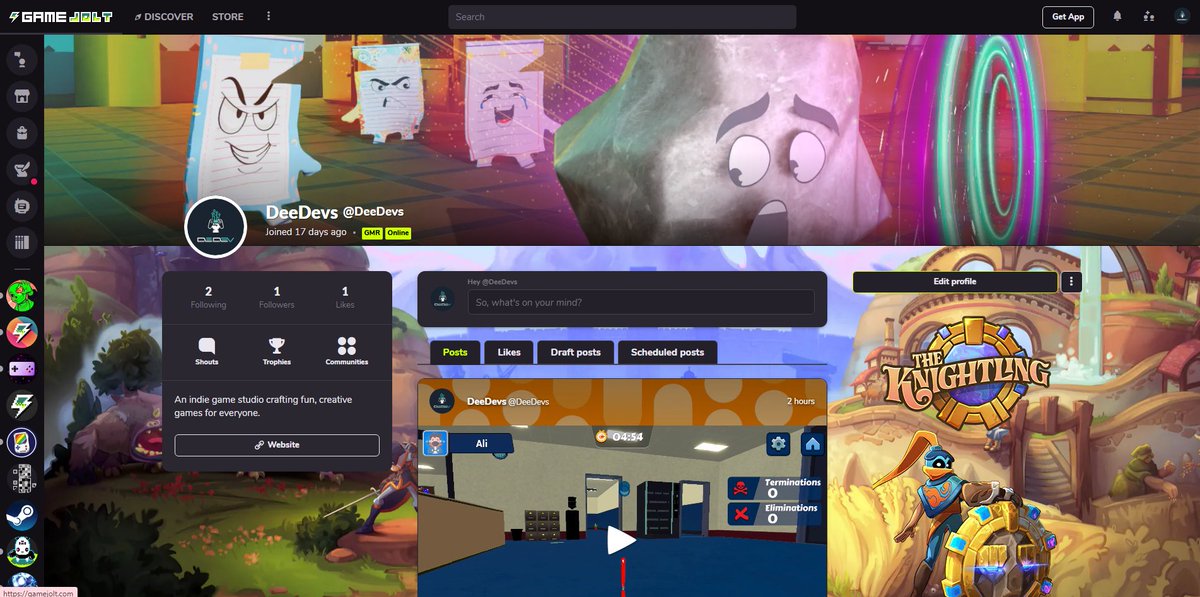 deeedevs's tweet image. Join the DeeDevs Community on GAMEJOLT! 🎮

We’re building something epic, and we want YOU to be part of it! Come hang out, stay updated, and connect with fellow gamers. 

👉 Join us now: gamejolt.com/invite/DeeDevs

#GameJolt #IndieGames #DeeDevs #GamingCommunity #GameDev