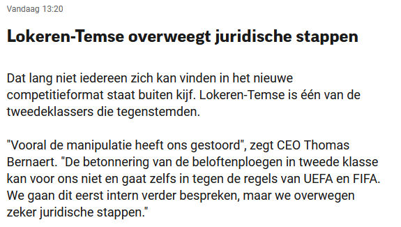 VZotteke's tweet photo. Als ik dit al als beverensupporter moet schrijven zijn we laag gevallen. Maar Lokeren-Temse heeft overschot van gelijk om dit te doen. Pure #competitievervalsing die belofteploegen in 1B. Ik hoop dat @SKBeveren eindelijk nog eens haar op zijn tanden toont en hetzelfde zou doen. https://t.co/Zc1Xrx27LT