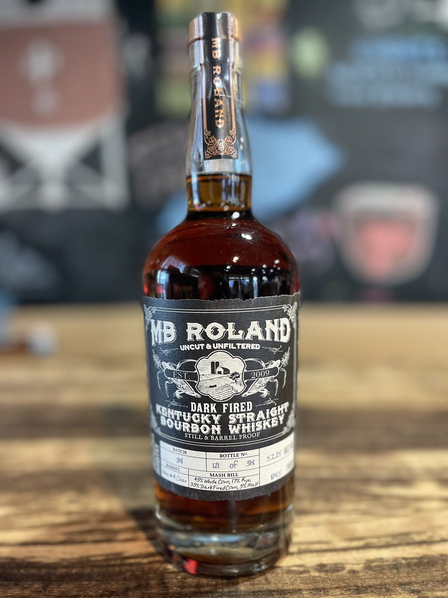 Sweet and smoky, our Dark Fired Bourbon is one of our most unique and sought after spirits. 

Developed here at MB Roland Distillery, a portion of the corn that goes in this mash bill is “dark fired”, replicating a local tradition that goes back generations for curing tobacco.