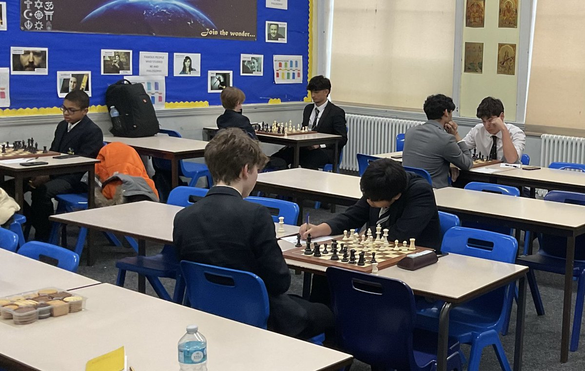Yesterday was a late one for <a href="/BSBDChess/">Senior Boys Chess at Bolton School</a> A team. A very narrow victory against <a href="/LRGSLancaster/">LRGS</a> (2.5-3.5) in the <a href="/ECFSchools/">ECF Schools Chess</a> English Schools Chess Championship Round 2. Many thanks to LRGS for hosting a great match.