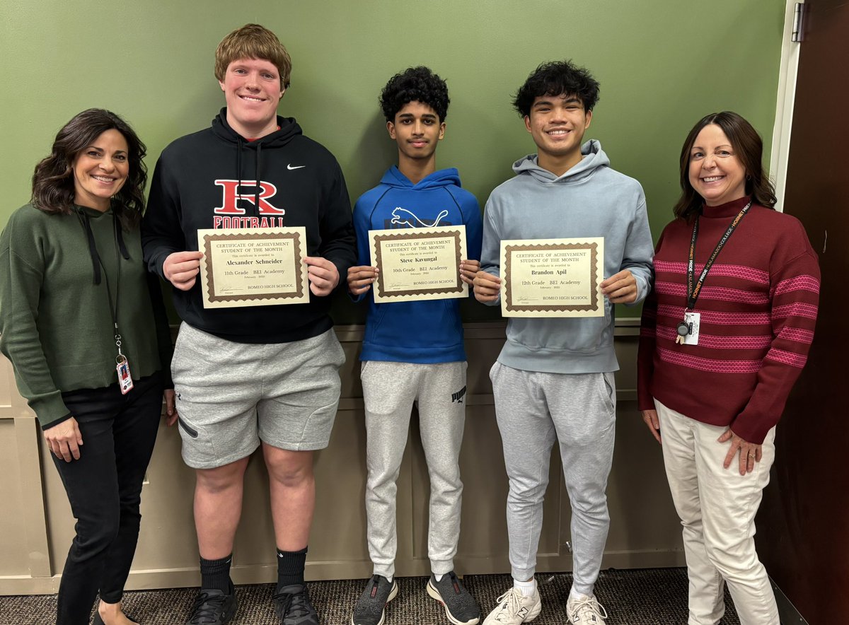 BEI Students of the Month!