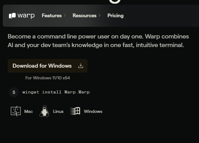Finally! The team at <a href="/warpdotdev/">Warp</a> has released the Windows version, so now I can use this terminal across all OS! 🙏💯💯💯