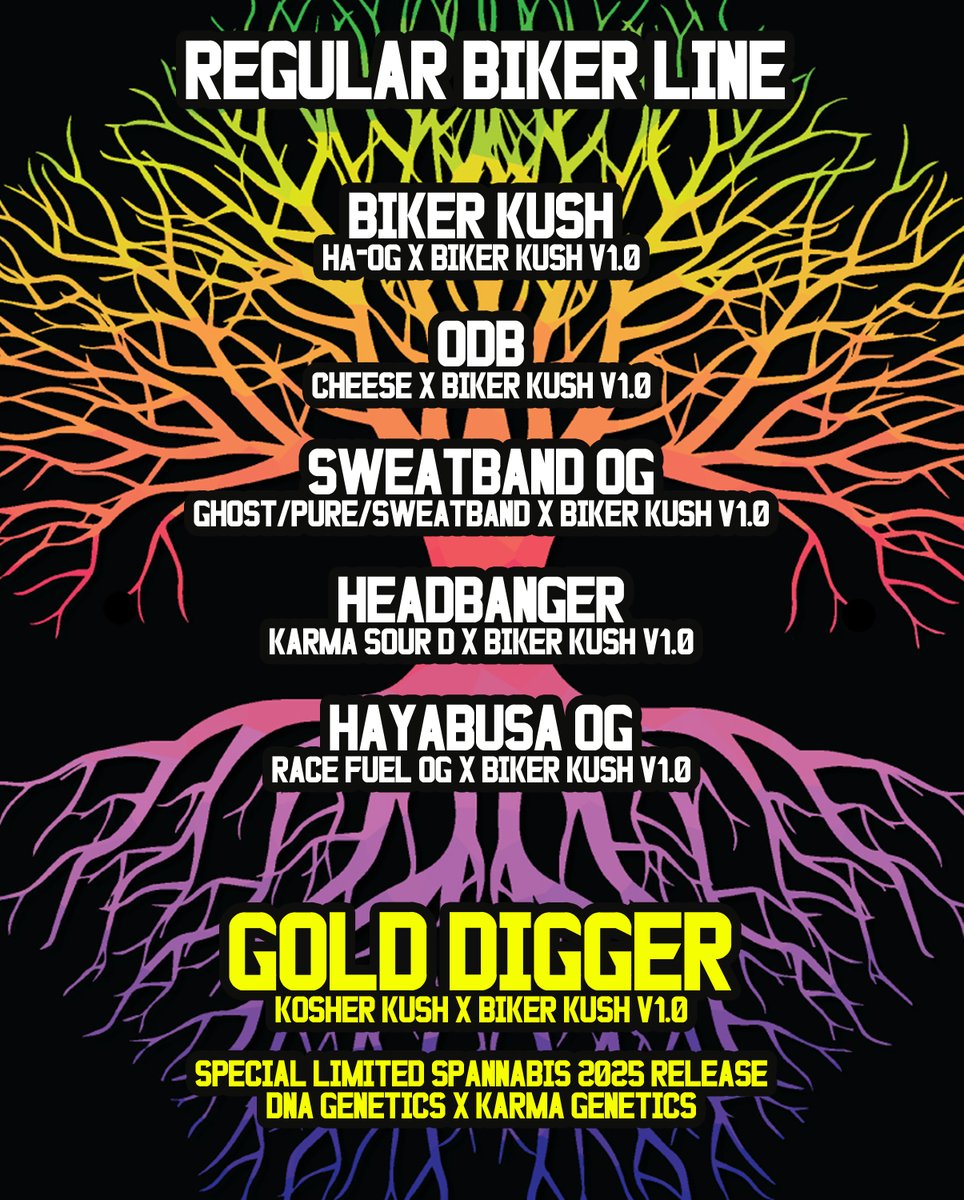 puresativa_'s tweet photo. Some of the Spannabis 25 menus from this highly celebrated breeder. Come See us at booth 39, Main Hall.
Also Karma Freebies and Pink Runtz line not shown here.
What catches your eye?
#karmagenetics #bikerkush #spannabis25 #spannabis2025 #spannabis
@karmagenetics https://t.co/FiJSelyV2S