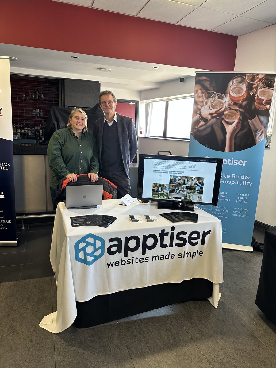 A pleasure taking part in the Admiral Taverns event today at the Stadium in Stoke On Trent. Met lots of new customers and have been happy to help out with online visibility! For more information on what we do check us out apptiser.io

#pubs #ukhospitality #websites