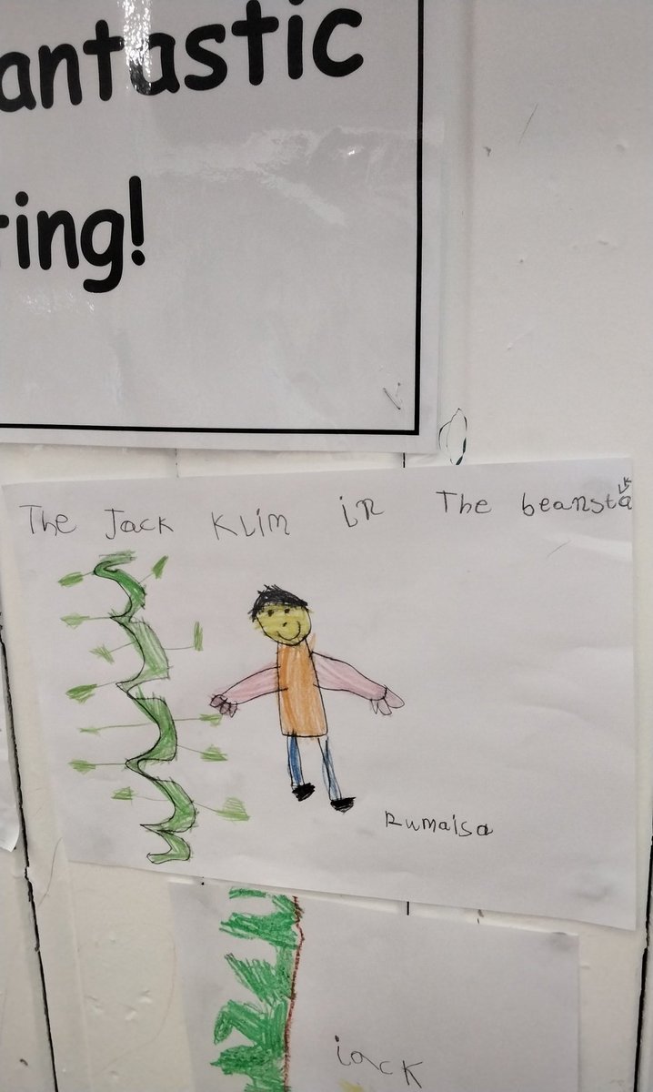 MarlboroughPrim's tweet image. Super independent writing from Reception. #EYFSWriting #EYFSJackandTheBeanstalk #JackandTheBeanstalk