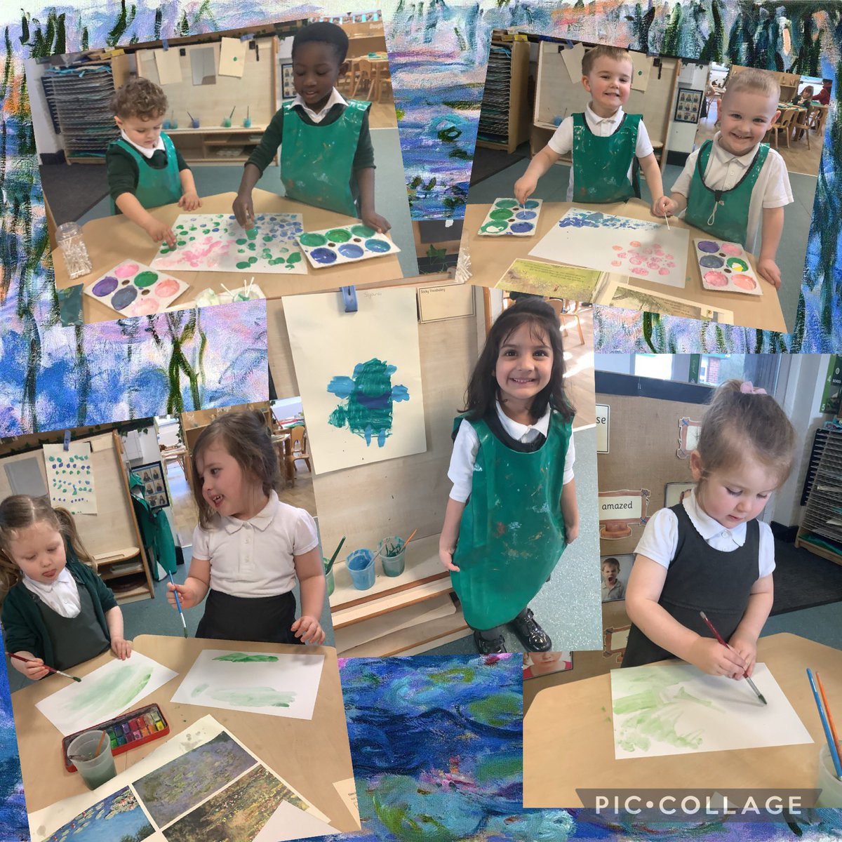 Mrs Ellison (@sjsbmrsellison) on Twitter photo Nursery have been inspired by #TheBogBaby to get creative. We learnt new skills such as ripping and printing and developed our sticking and painting skills. We also took inspiration from Monet’s water-lily series to create our stunning artwork. <a href="/StJosephStBede/">StJoseph StBede RCPS</a> #EAD #sjsbArt #EYFS Nursery have been inspired by #TheBogBaby to get creative. We learnt new skills such as ripping and printing and developed our sticking and painting skills. We also took inspiration from Monet’s water-lily series to create our stunning artwork. <a href="/StJosephStBede/">StJoseph StBede RCPS</a> #EAD #sjsbArt #EYFS