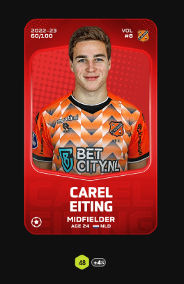 #Giveaway of a Rare Carel Eiting 🔴 on #Sorare!🔥

How to Participate:
🔸Follow, Like and Leave your Sorare name in the comments!

Will message the winner on Monday! ♥️🍀
#Sorare #Giveaway #freecard #Giveawaysorare