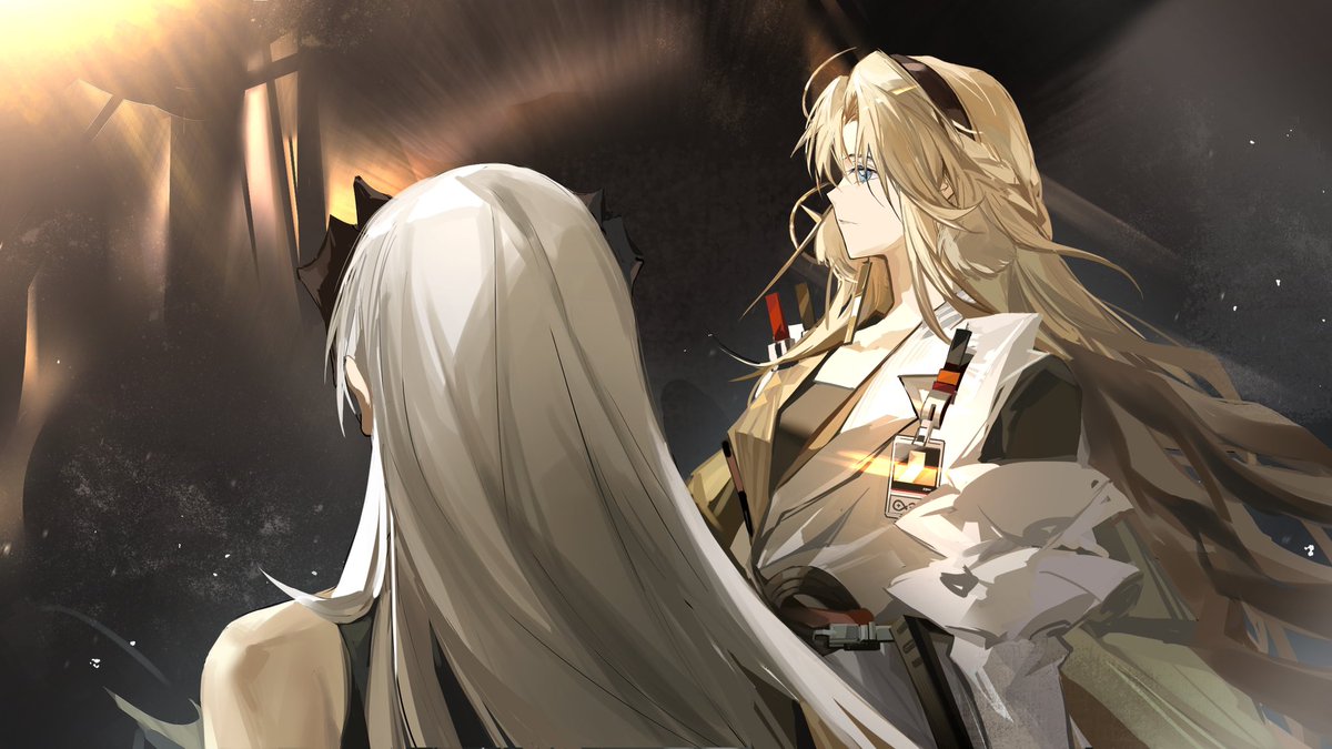 #Arknights 
#アークナイツ
#塞总辖
miss you🥺🦕🦮