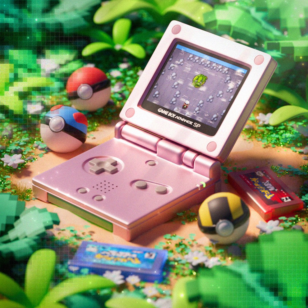 Childhood❤️💙💚
•
Any Pokemon Fans here? I rmb Pokemon Ruby, Sapphire and Emerald are my most memorable ones! Can’t wait to hear more news about Pokemon! Happy #PokemonDay #PokemonDay2025 ! 💖✨
•
#cinema4D #c4d #redshift #3dart #cgart #gameboy