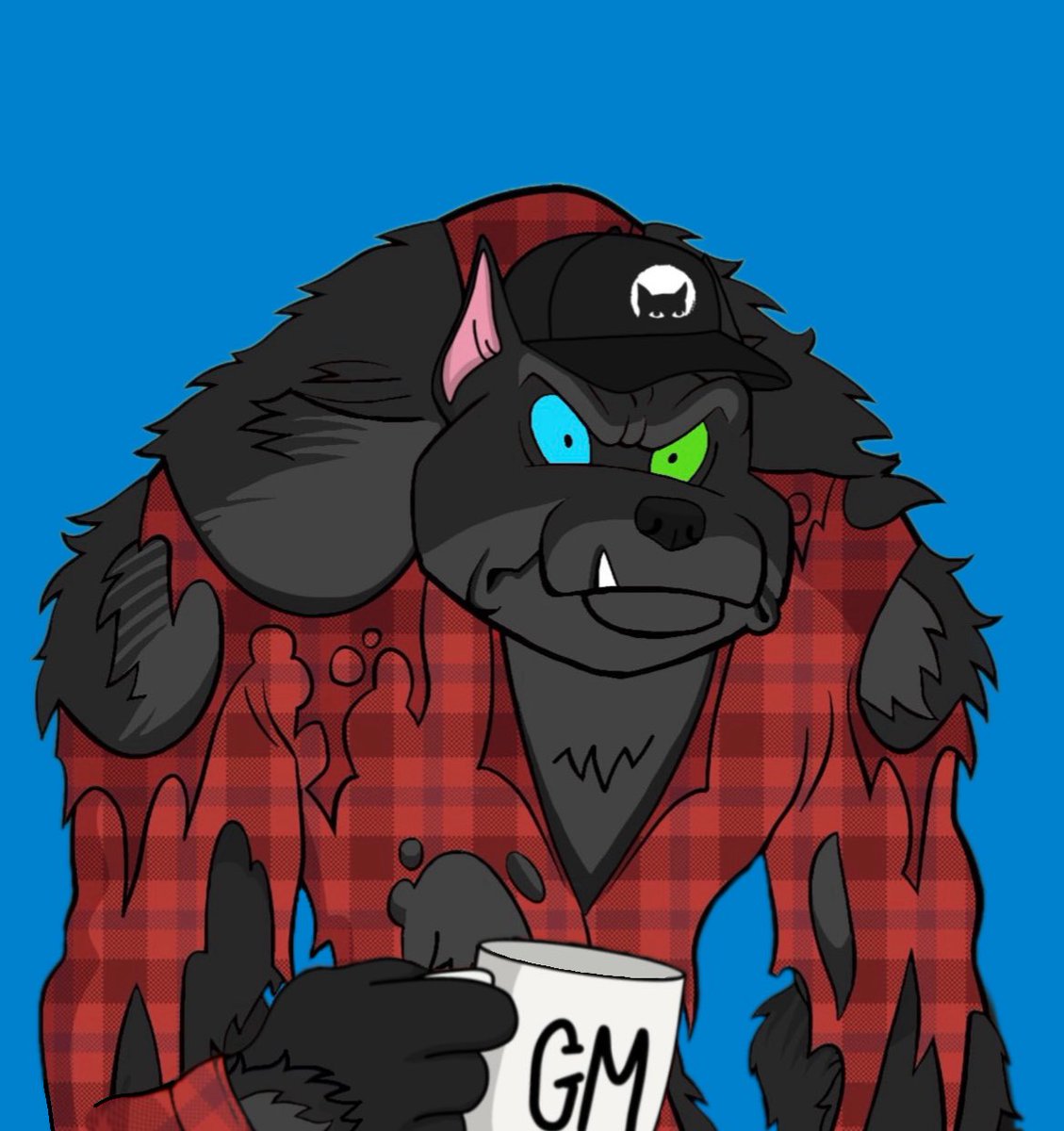 Gutter Morning <a href="/GutterCatGang/">Gutter Cat Gang</a> 

Rudy with <a href="/GutterMud/">GutterMud.eth</a>     Without  ☕️