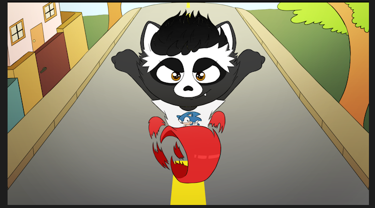 RacToon_X's tweet photo. Estou trabalhando em um formato hibrido de 3D/2D no meu canal de animação #RacToon, as ilustrações estão sendo feitas pelo meu amigo @carlito_gt_ e na boa, tem cada trecho fofinho... Acredito que vão gostar. Principalmente das pequenas participações de outros animadores. 👀 https://t.co/IGFupKMehb