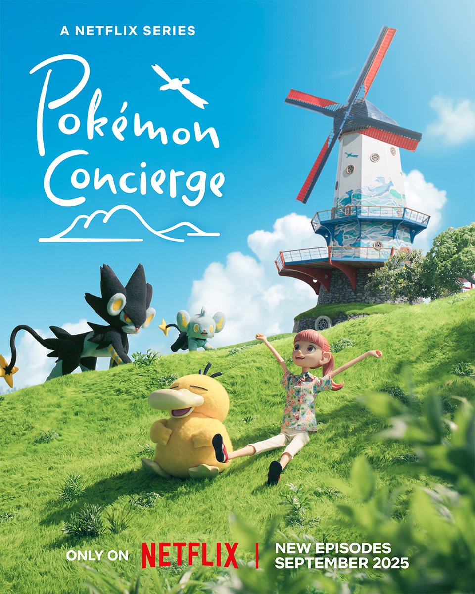 POKÉMON CONCIERGE RETURNS THIS SEPTEMBER 💛  

Reunite with Haru and Psyduck for four new episodes in the magical stop-motion world of the Pokémon Resort.