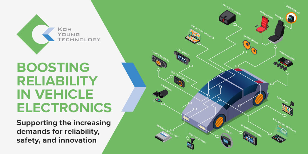 By offering advanced systems designed for precision and reliability, Koh Young helps #automotive manufacturers achieve higher quality, safety, and performance standards. Our solutions enable efficient production, reduced defect rates, and faster time-to-market for new #vehicles.
