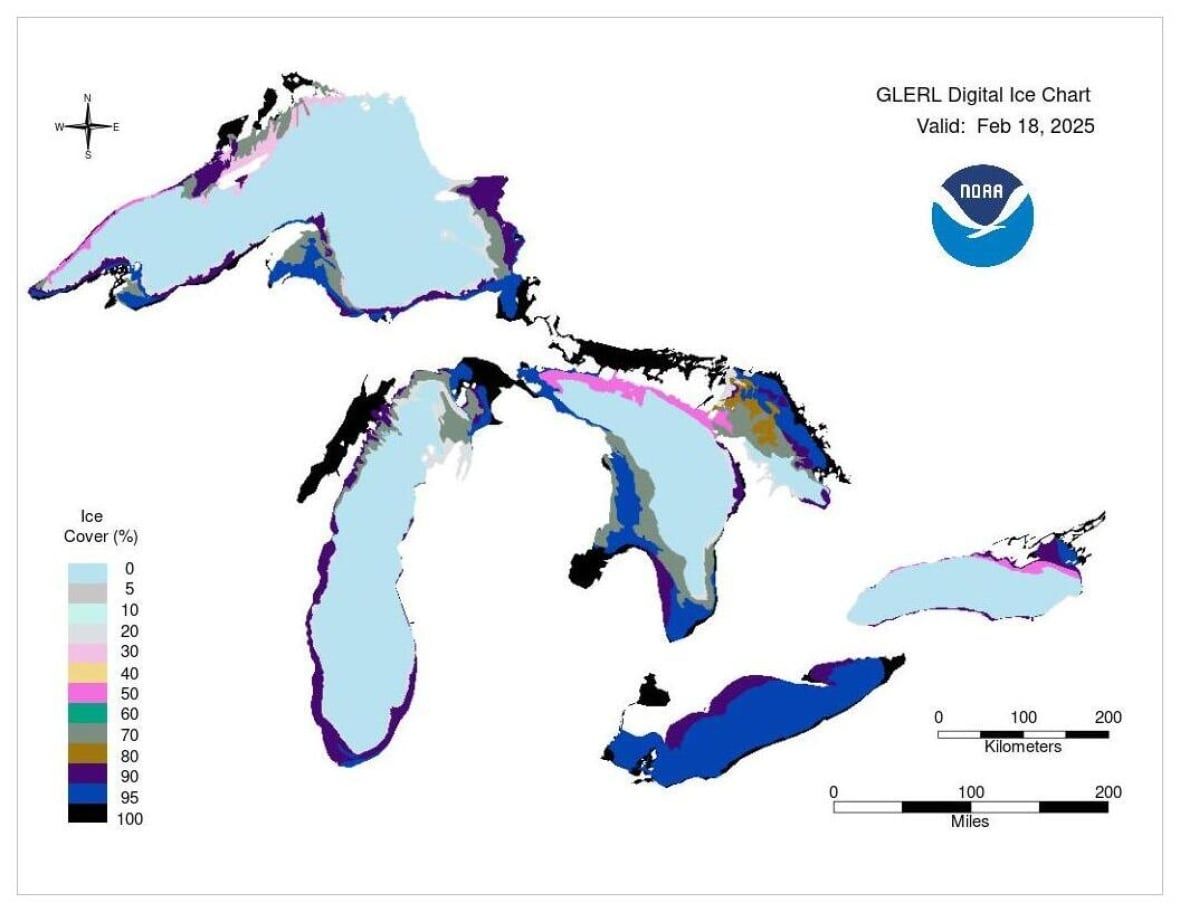 Dr. Mike McKay was featured in a CBC article discussing ice cover in the Great Lakes this winter and what it means for combating erosion, lake effect snow and algal blooms. Read the article here: buff.ly/4kfAe8h