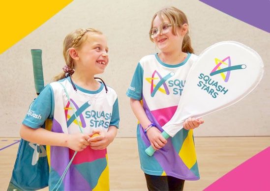 Squash Stars is a programme for kids aged 5-9 starting 8th March. The 6-week programme builds fundamental skills, and confidence and encourages kids to reach for the stars. For £20, your child will get 6 sessions and a t-shirt. Enrol at squashstars.co.uk
#SquashStars