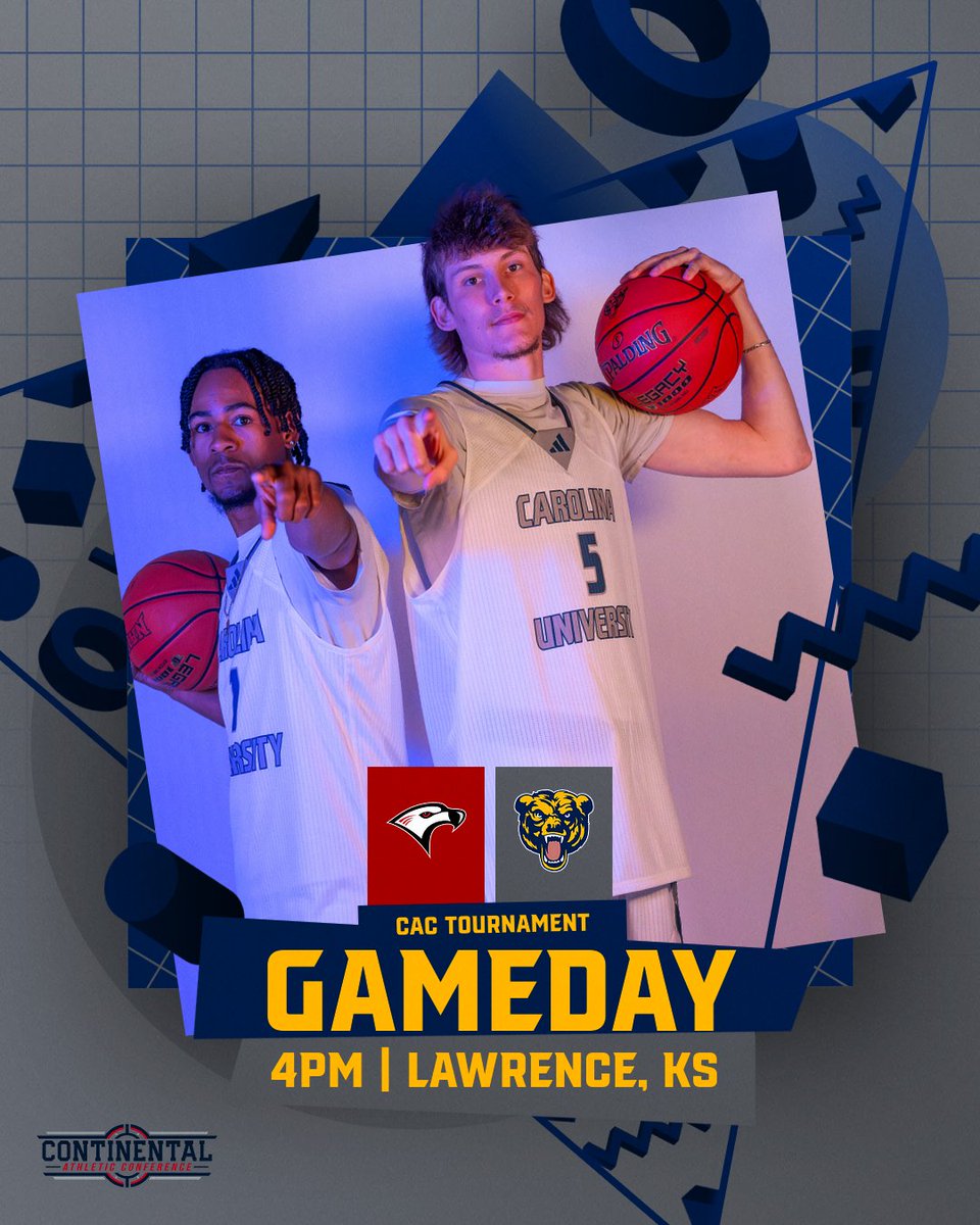 carolinaumbb's tweet image. Men’s Basketball is in Lawrence, KS competing in the first round of the Continental Athletic Conference Tournament against #1 seed, Florida College! Wish our Bruins luck as they look to advance to the next round!