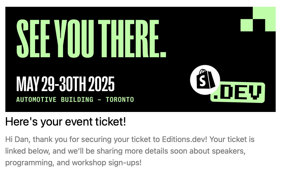 Who wants to get down and Shop'y in May? Hit me up if you're going and would love to put a proper real life face to any digital <a href="/ShopifyDevs/">Shopify Developers</a> faces I've got to know on here the last few years. 🤙
