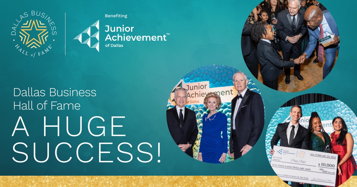 JADallas's tweet image. 650 guests. 3 Laureates honored. $1.25 million raised. The Dallas Business Hall of Fame was an unforgettable celebration of Laureates Allie Beth Allman, Curtis C. Farmer and Dale Petroskey.

Read more: ow.ly/8Gc450V7iYA
#JADallas #JADallasBusinessHallofFame
