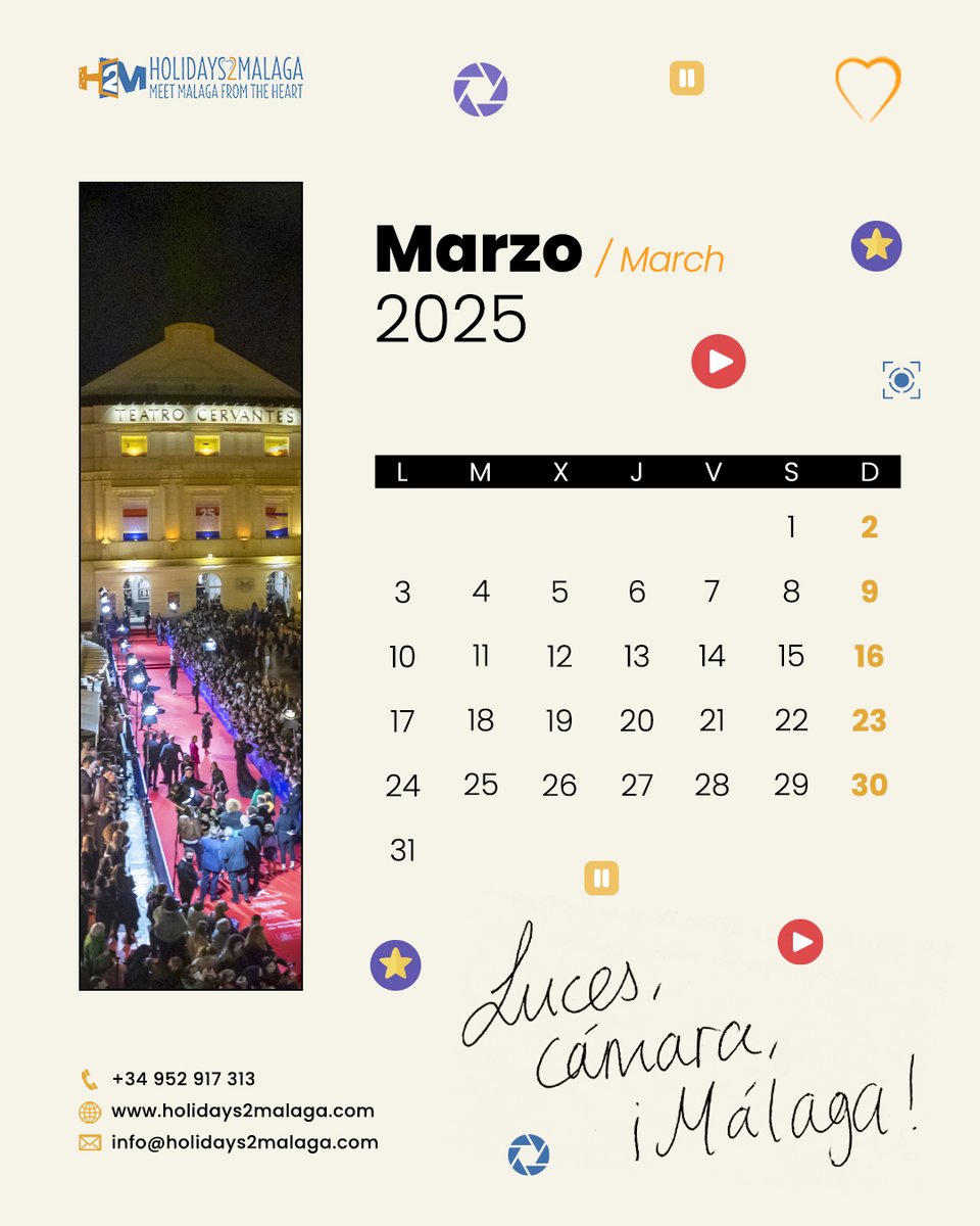 #BienvenidoMarzo 🤩🎬🌺 #welcomemarch

☀️ Ven visitar la capital de la #costadelsol de #Andalucía y disfruta de los mejores #apartamentosturísticos con #holidays2malaga

🏠holidays2malaga.com
📧info@holidays2malaga.com
☎️+34644033138 

#rentalapartments #apartamentovacacional