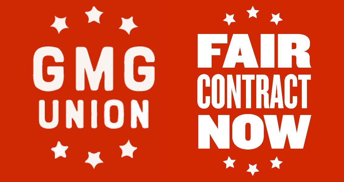 The GMG Union is thrilled to be negotiating its next contract. 

G/O Media CEO Jim Spanfeller waited until 2 days before the current contract expires to meet, but we couldn't be more committed to winning a fair deal for our members. 

We did it last time and we'll do it again.