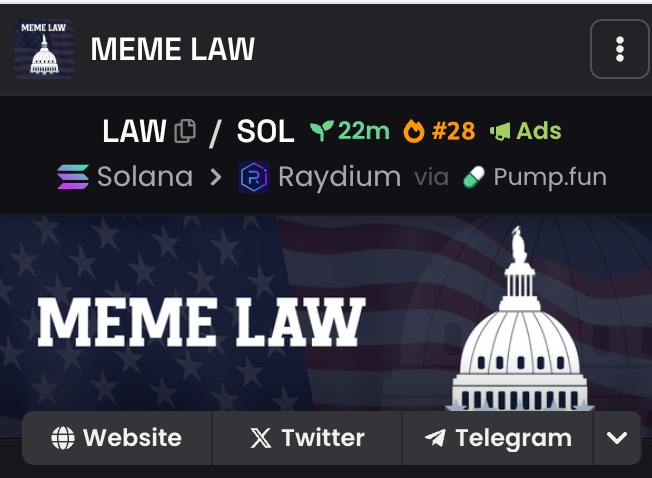 UPD + ADS and #28 for a start

LFG MEME $LAW