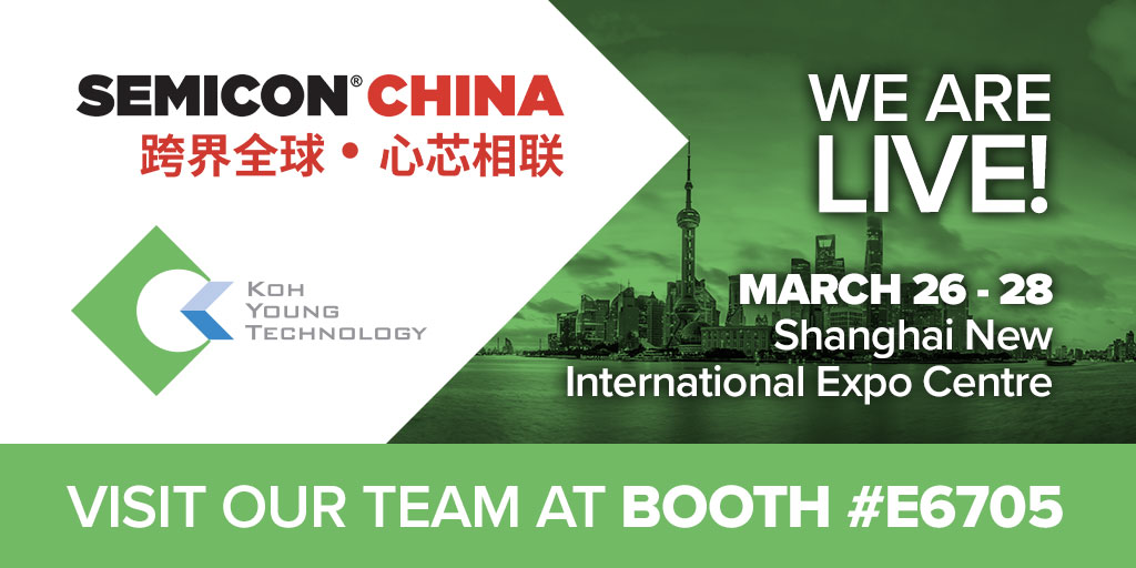 Visit Koh Young at Booth E6705, SNIEC, and get detailed insights from our experts on the Meister S, Meister D+ and ZenStar semiconductor inspection systems. Our Dispensing Process Inspection system, the Neptune C+, will also be performing demonstrations firsthand. #SEMICONChina