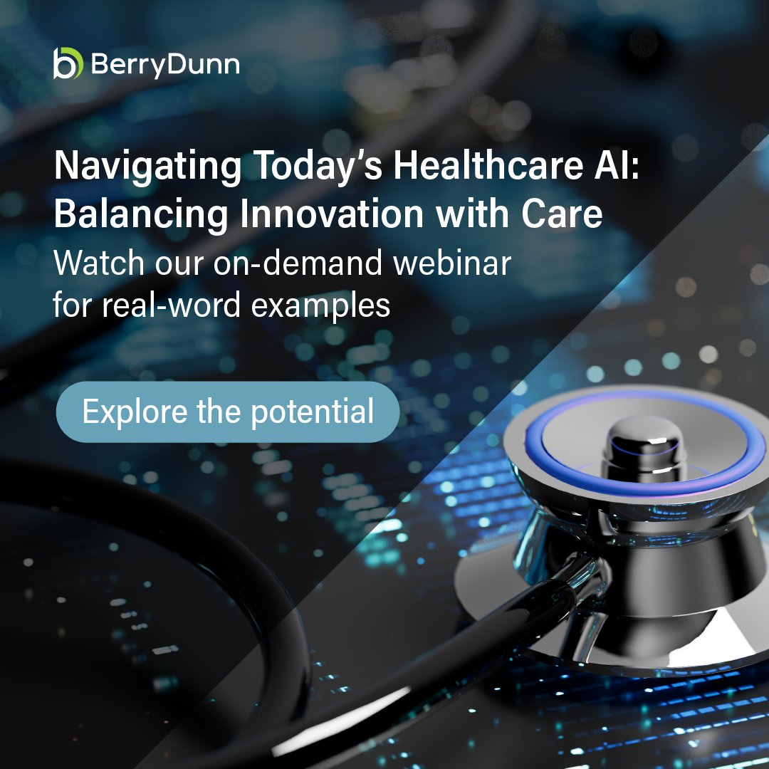 How can you balance #AI innovation with the guardrails necessary to ensure accuracy and stay compliant? BerryDunn’s Brittney Brinker and Zingtree’s Pete Lee discuss real-world examples of how AI is improving healthcare operations. bit.ly/43emAwc