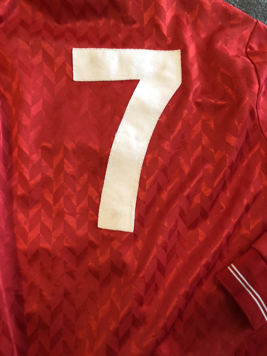 RetroRedDevil's tweet photo. @L_O_O_S I have a red one with a number 7 I was always under the impression they wasn’t used for Forest reserve/ youth because they would use hand be down shirts from first team - these are more shirts that was mocked up for Forest community coaching sessions called Junior reds scheme https://t.co/ZCdV86qk08