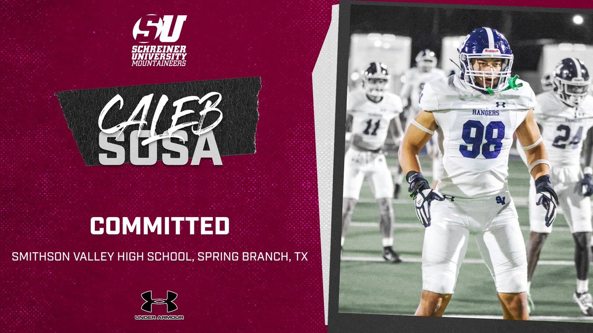 Caleb Sosa (@calebsosa675) on Twitter photo After a great long conversation with <a href="/coachkeithallen/">Keith Allen</a> I'll be continuing my academic and football career at <a href="/SchreinerFball/">Please go to @SchreinerFB for our official X page</a>!! Thank you to my family, teammates, and coaches that supported my dream and helped me push past my limits!!
<a href="/SV_RangerFB/">SV Ranger Football</a> <a href="/coachkeithallen/">Keith Allen</a> After a great long conversation with <a href="/coachkeithallen/">Keith Allen</a> I'll be continuing my academic and football career at <a href="/SchreinerFball/">Please go to @SchreinerFB for our official X page</a>!! Thank you to my family, teammates, and coaches that supported my dream and helped me push past my limits!!
<a href="/SV_RangerFB/">SV Ranger Football</a> <a href="/coachkeithallen/">Keith Allen</a>