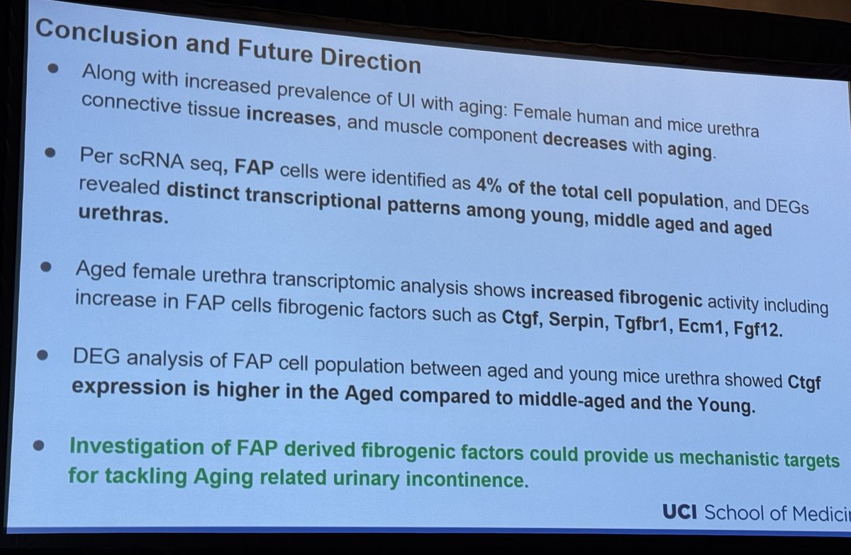 Seth Cohen (@drscohen) on Twitter photo #SUFU25 Basic Science: <a href="/ZhinaSadeghi/">Zhina</a> <a href="/UCI_Urology/">UCI Urology</a> examines the importance of Fibro-Adipogenic Progenitor Cells in aged urethral striated muscle. Possible mechanism/target for future therapy. Moderation by #DrMichelPontari <a href="/TempleUrology/">Temple Urology</a> & <a href="/rosekhavari/">Rose Khavari MD</a> <a href="/HMethodistUro/">Houston Methodist Urology and Residency Program</a> <a href="/sufuorg/">SUFU</a> #SUFU25 Basic Science: <a href="/ZhinaSadeghi/">Zhina</a> <a href="/UCI_Urology/">UCI Urology</a> examines the importance of Fibro-Adipogenic Progenitor Cells in aged urethral striated muscle. Possible mechanism/target for future therapy. Moderation by #DrMichelPontari <a href="/TempleUrology/">Temple Urology</a> & <a href="/rosekhavari/">Rose Khavari MD</a> <a href="/HMethodistUro/">Houston Methodist Urology and Residency Program</a> <a href="/sufuorg/">SUFU</a>