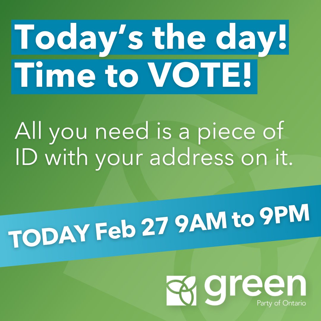 Today's the day!

It's time to get ou there and VOTE!

Head to the polls with a friend between 9AM and 9PM and make your voice heard!