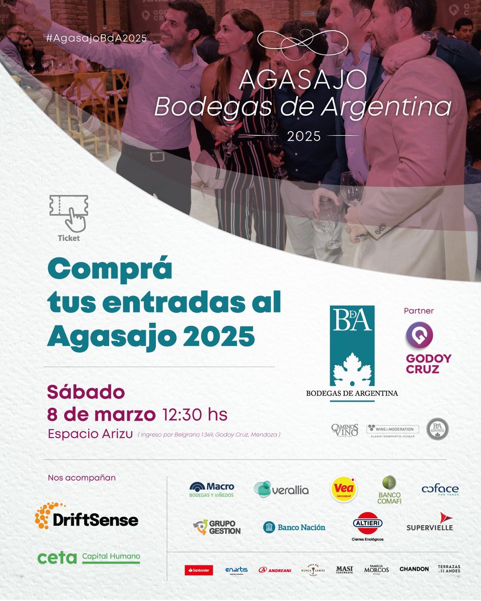 🍷🤝 El Agasajo 2025: el encuentro clave del sector vitivinícola

Como cada año, Bodegas de Argentina reúne a figuras clave del mundo vitivinícola, empresarios de diversas industrias y funcionarios de distintos niveles en un espacio diseñado para el networking, el intercambio +