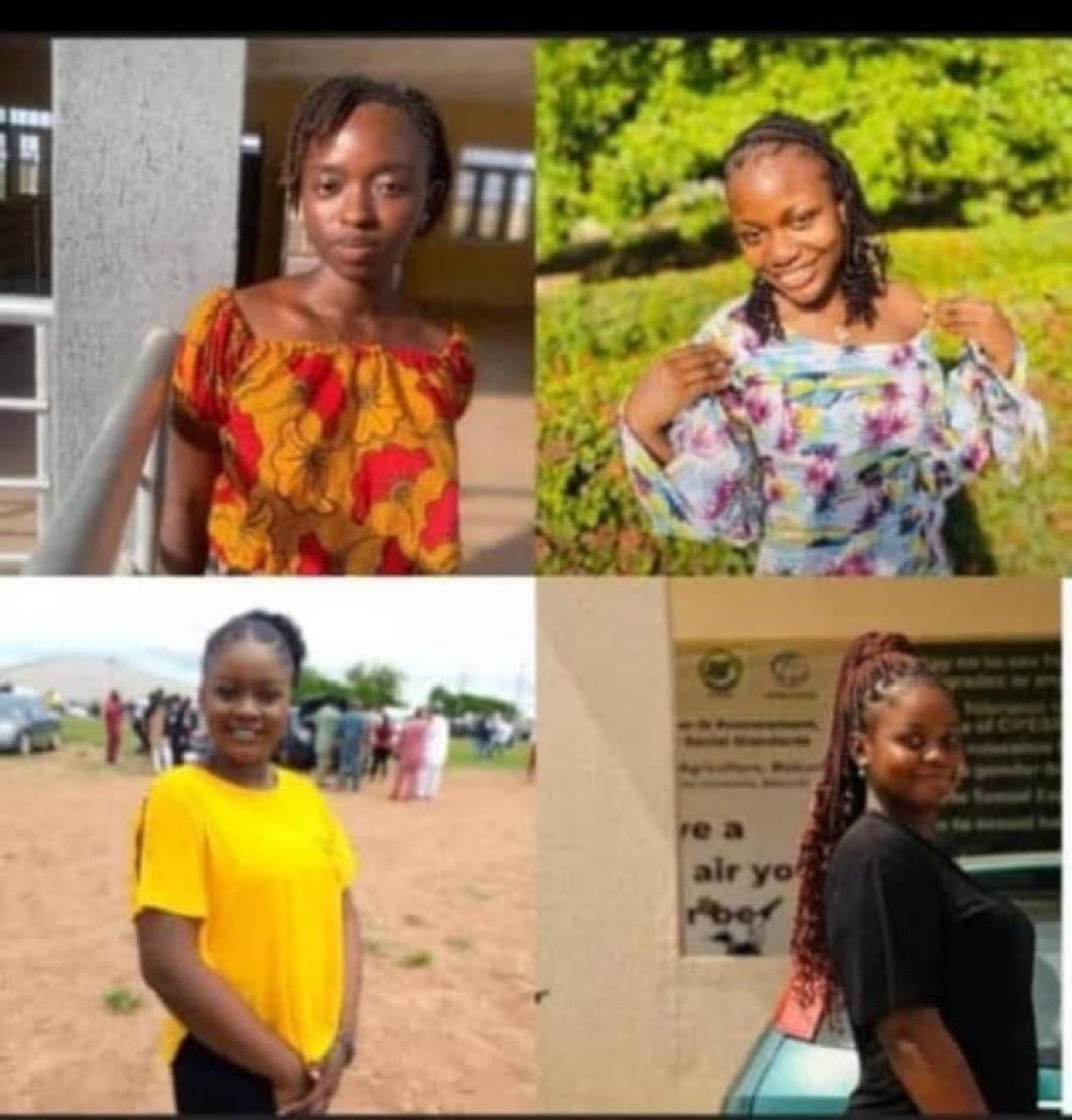 It's been over 24 hours since 4 girls were kidnapped from d female hostel at d Federal University of Agriculture Benue

No news on their whereabouts

The Vice-Chancellor told students to go home, stating that if another person gets kidnapped, the school won't be held responsible.