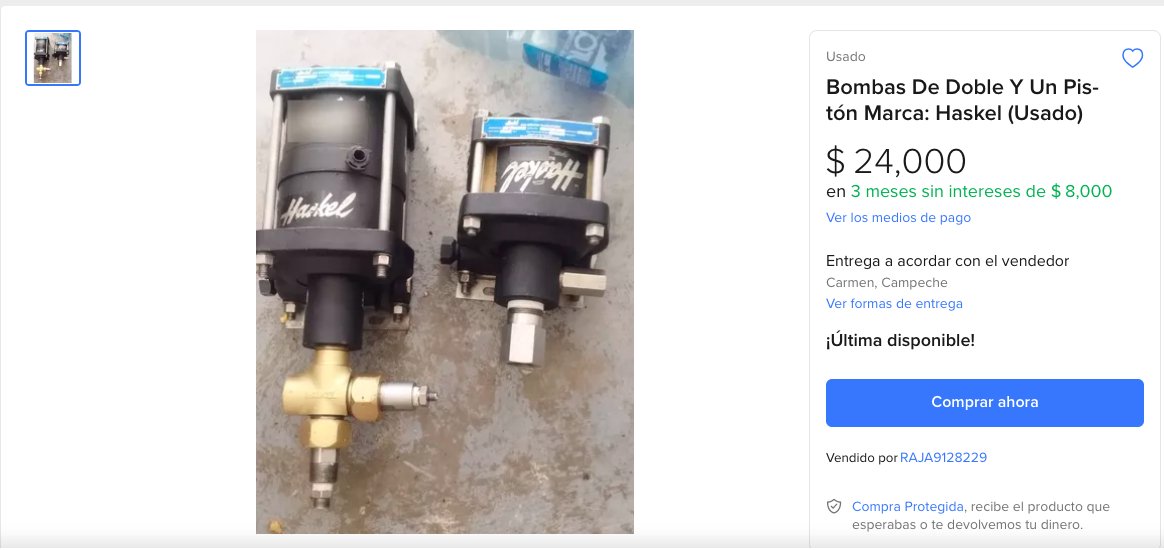 Hace unas semanas asaltaron una plataforma de Pemex; pero es un caso más del pillaje sistemático que hay en zonas marinas de la petrolera. 

El preciado botín para los piratas son bombas Haskel, que incluso llegan a vender en Mercado Libre. <a href="/MarioMal/">Mario Maldonado</a> <a href="/jraullinares/">José Raúl Linares</a> <a href="/mario_gamez_/">Mario Alberto Gámez</a>