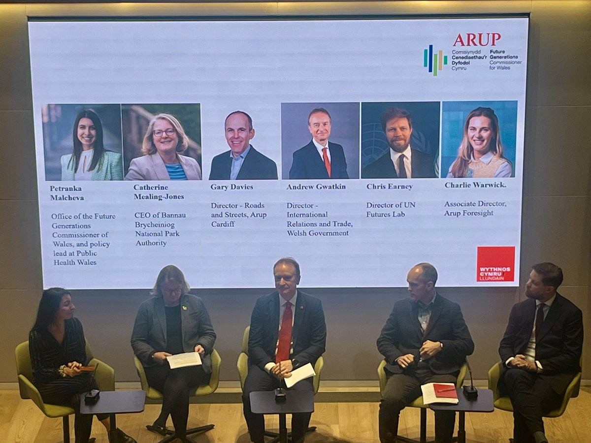 Gall Cymru - Cymru Can 🏴󠁧󠁢󠁷󠁬󠁳󠁿 
Thank you to <a href="/Arup/">Arup</a> and <a href="/walesweeklondon/">Wales Week / London</a> 
for hosting a discussion and workshop on how Wales' world-leading Well-being of Future Generations Act is shaping decision-making and our planning.