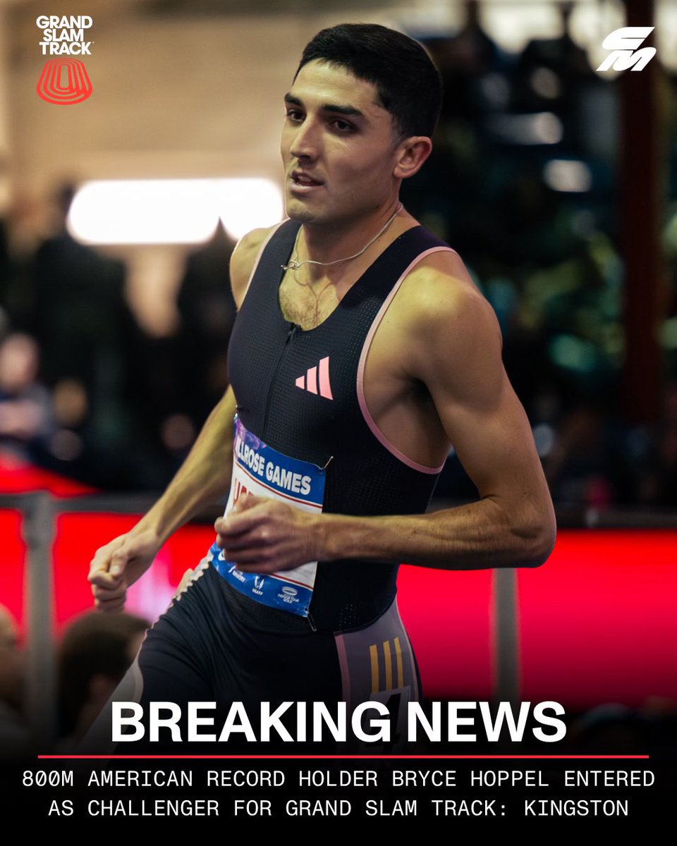 CITIUS MAG (@citiusmag) on Twitter photo BREAKING NEWS: 2x U.S. Olympian and 800m American record holder Bryce Hoppel will be a Challenger in the short distance group for <a href="/GrandSlamTrack/">Grand Slam Track</a> in Kingston, Jamaica from April 4th to 6th.
2024 was the most successful year of Hoppel’s career, as the 27-year-old ascended to BREAKING NEWS: 2x U.S. Olympian and 800m American record holder Bryce Hoppel will be a Challenger in the short distance group for <a href="/GrandSlamTrack/">Grand Slam Track</a> in Kingston, Jamaica from April 4th to 6th.
2024 was the most successful year of Hoppel’s career, as the 27-year-old ascended to