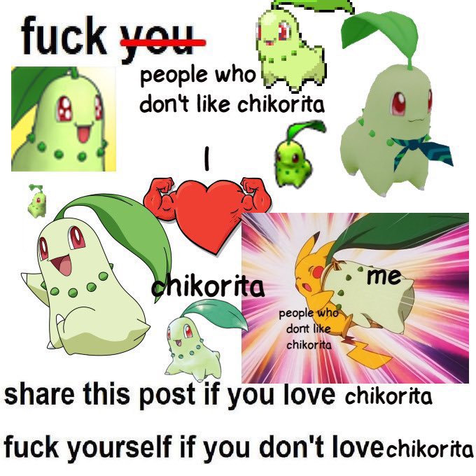 CHIKORITA MONDO DOMINAZIONE TIEEEEE