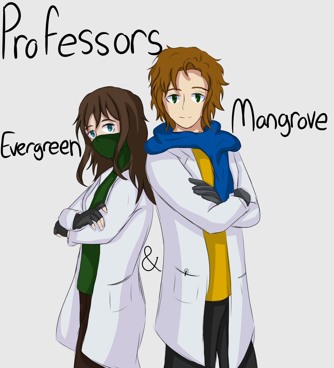 WaywardWind21's tweet photo. Happy pokemon day from your favorite (def canon) pokemon professors @KaikoStreams https://t.co/VuQmoGJIOL