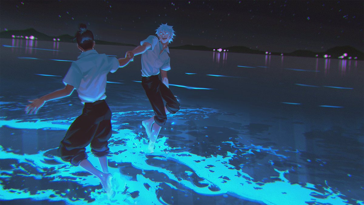 cljjsen's tweet image. Bioluminescent #jjk #satosugu