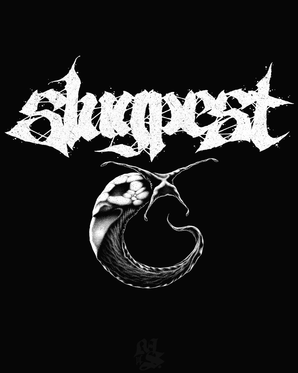 #tshirtdesign for my band Slugpest.
#art #penandink #illustration
