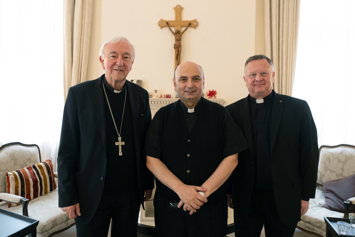 I was pleased to receive word from Fr Gabriel Romanelli, parish priest of Holy Family Church in Gaza, that he has recently spoken with Pope Francis and his community finds great comfort in hearing the Pope's voice.