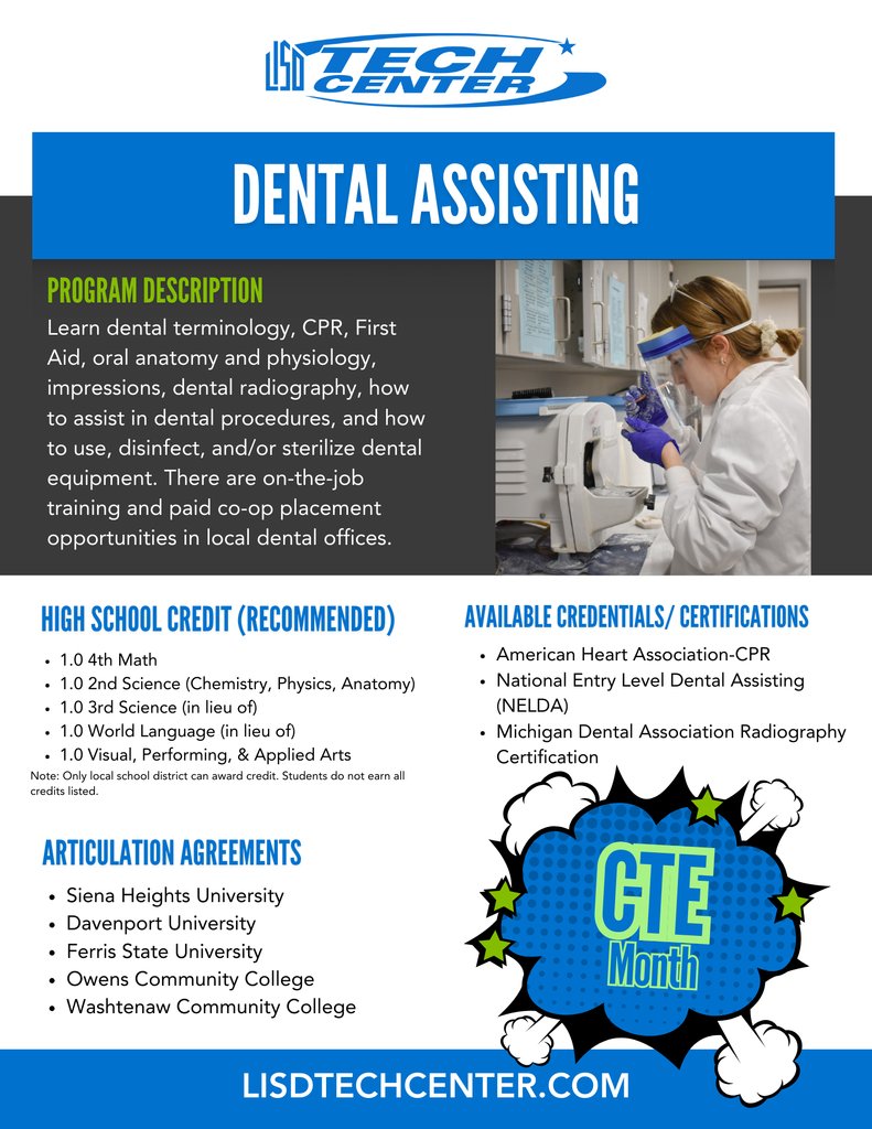 We are promoting our TECH Center programs during CTE Month! For more information, check out our website: lisdtechcenter.com