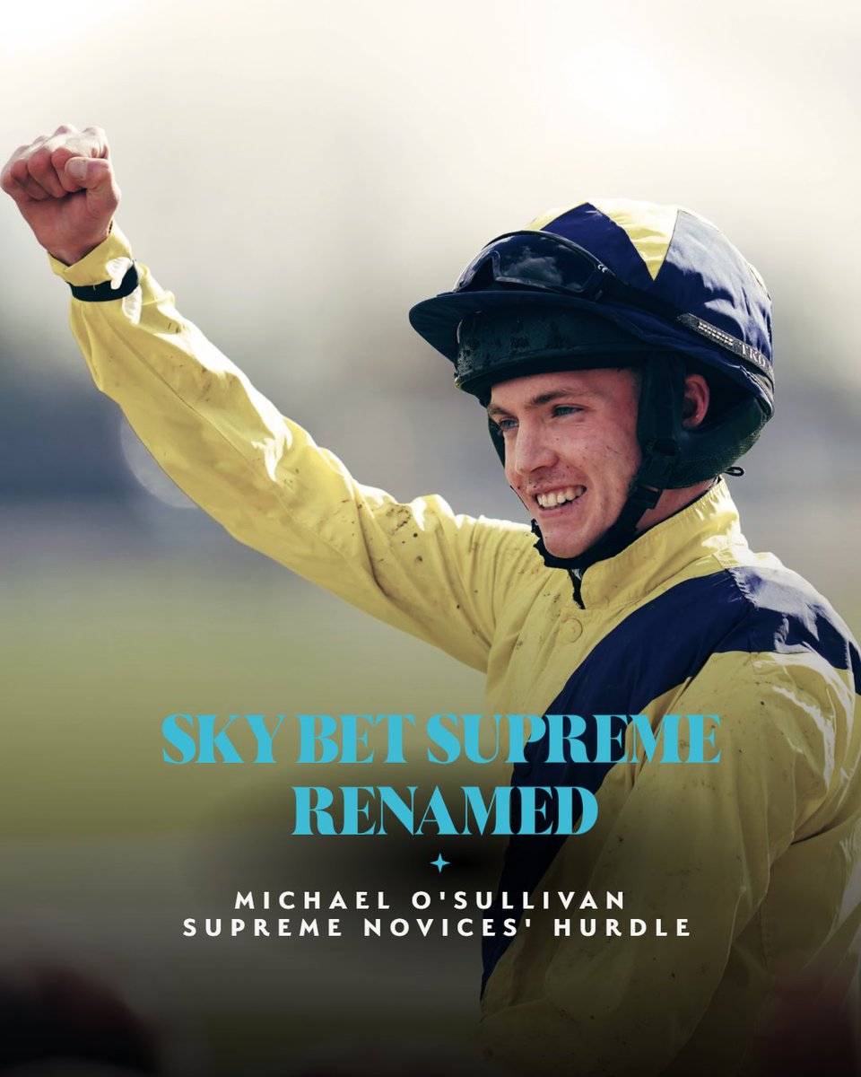 TheJockeyClub's tweet image. In honour of Michael O&apos;Sullivan.

#CheltenhamFestival