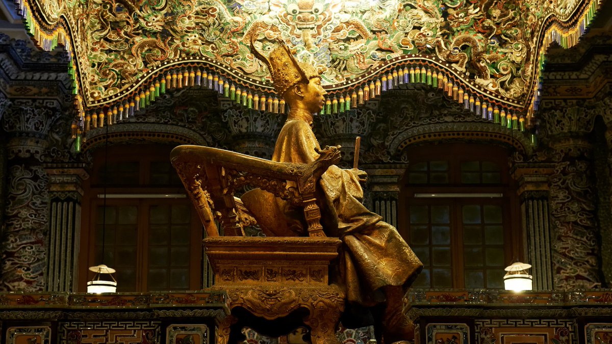 The Tomb of Nguyen Emperor Khai Dinh is an extravagant monument to an extravagantly unpopular Emperor. Want to walk through with us? Join our small-group trip to Vietnam:

bit.ly/43fB9iX