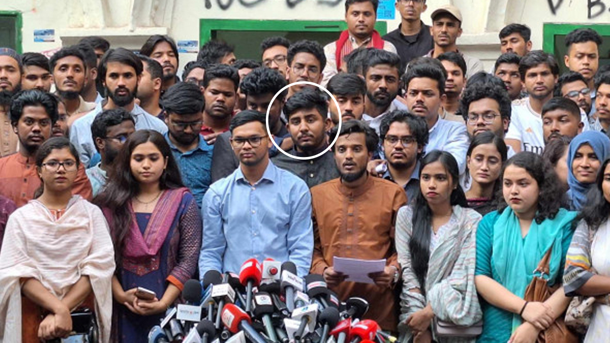 গণতান্ত্রিক ছাত্র সংসদ থেকে রিফাত রশীদের পদত্যাগ