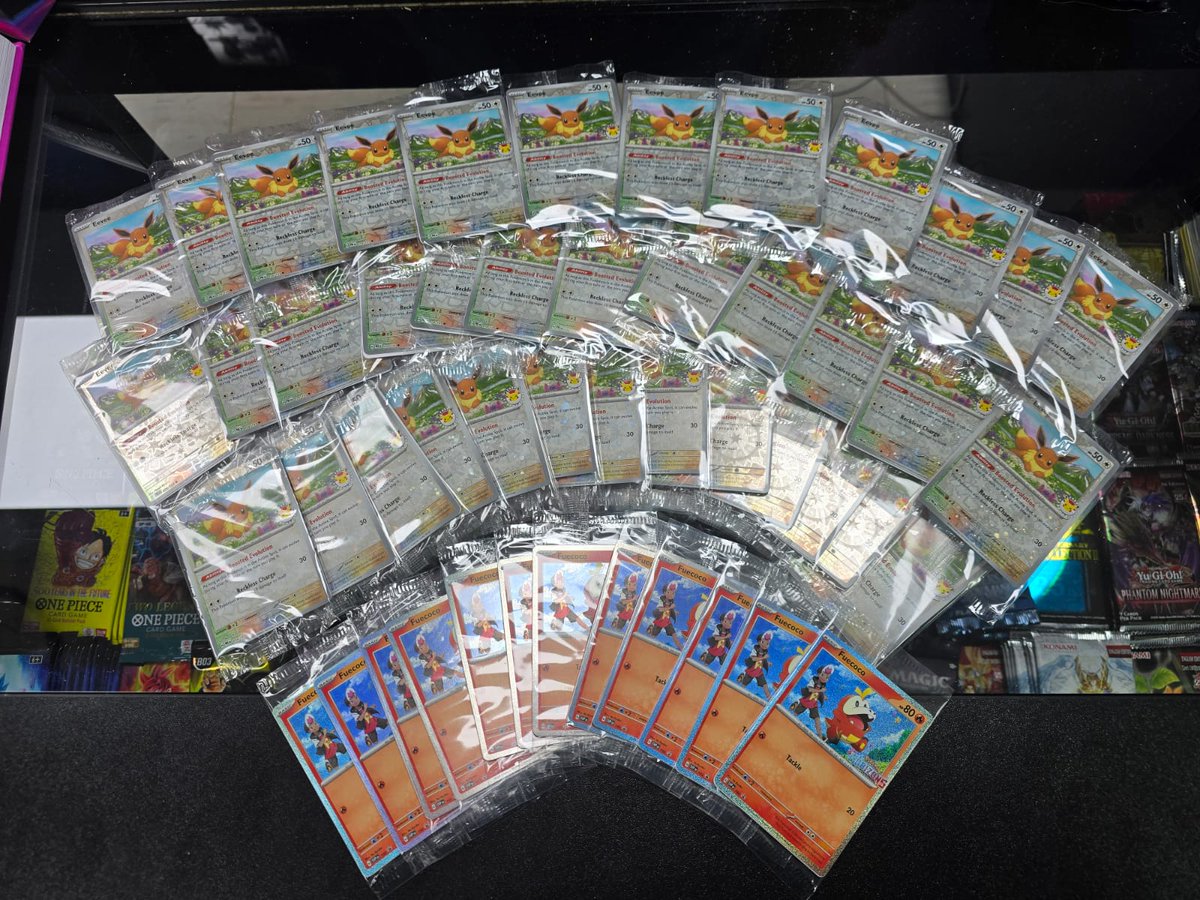 PlayPendulum's tweet photo. Happy Pokémon Day! 🎉 Celebrate with us! Spend £30 or more on Pokémon goodies in-store by Sunday and snag a FREE Pokémon Day Eevee promo card! While supplies last! #PokemonDay #Pokemon #Eevee #Grantham https://t.co/TvEm8prNXP